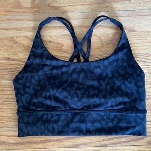 Lululemon leopard print sports bra